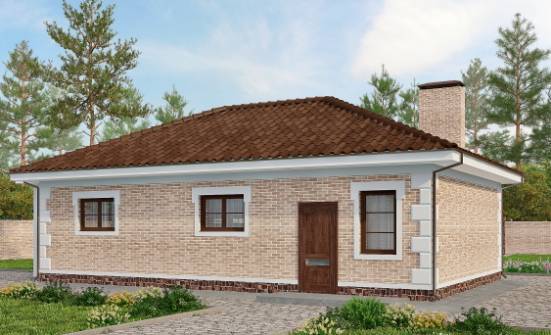 070-005-П Проект гаража из кирпича | Проекты домов от House Expert