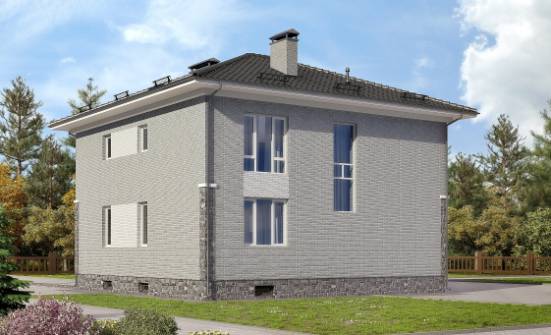 275-004-П Проект трехэтажного дома, гараж, огромный загородный дом из кирпича | Проекты домов от House Expert