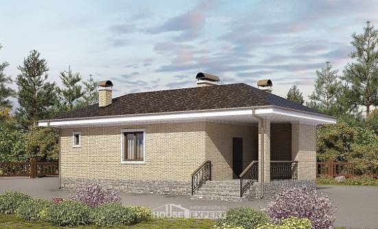 040-002-П Проект бани из газосиликатных блоков | Проекты домов от House Expert