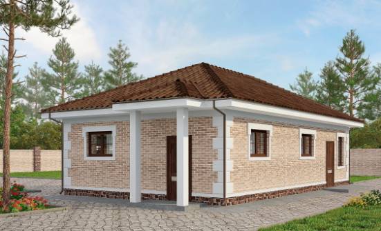 070-005-П Проект гаража из кирпича | Проекты домов от House Expert