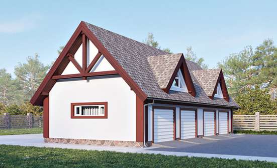 145-002-Л Проект гаража из газосиликатных блоков | Проекты домов от House Expert