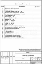 Ведомость рабочих чертежей Ведомость рабочих чертежей