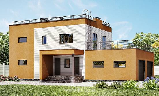 180-012-П Проект двухэтажного дома, гараж, простой загородный дом из кирпича | Проекты домов от House Expert